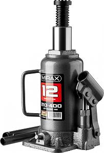 Домкрат гидравлический бутылочный, 12т, 210-400 мм, MIRAX 43260-12