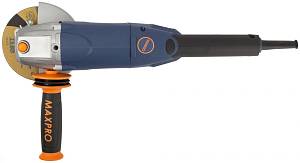 MAX-PRO Шлифмашина угловая 950 Вт; 11000об/мин; быстрозажимной кожух 125мм; длинная; антивибрационная ручка; 2,3 кг; кор.