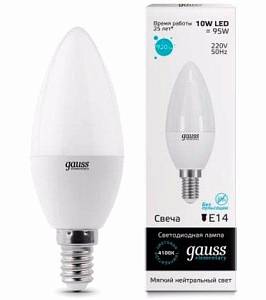 Лампа Gauss LED Elementary Candle 10W E14 4100K 33120