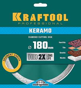 KRAFTOOL Keramo, 180 мм, (22.2 мм, 10 х 2.6 мм), сегментированный алмазный диск (36684-180)