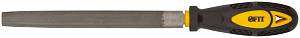 Напильник Профи, мягкая прорезиненная ручка, полукруглый 200 мм FIT