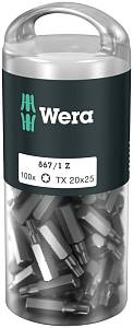 867/1 Z DIY 100 TORX® 20 набор бит, 1/4" C6.3, TX 20 x 25 мм, 100 шт WERA
