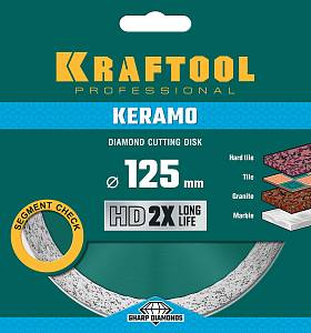 KRAFTOOL Keramo, 125 мм, (22.2 мм, 10 х 2.4 мм), сегментированный алмазный диск (36684-125)