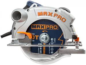 MAX-PRO Пила циркулярная 1300 Вт; 185/20 мм; 4700об/мин; лазер; резиновый кабель; 3,9 кг; коробка