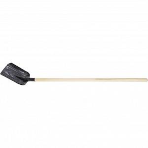 Лопата совковая, 230х280х1400 мм, ребра жесткости, деревянный черенок, Россия