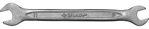Рожковый гаечный ключ 9 x 11 мм, ЗУБР 27010-09-11